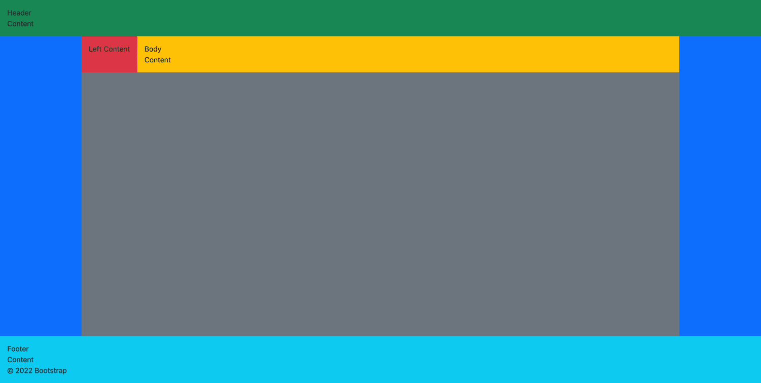 Footer at bottom - full height layout